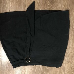 Black mini skirt